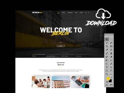 Webdesign Berlin PSD Template download