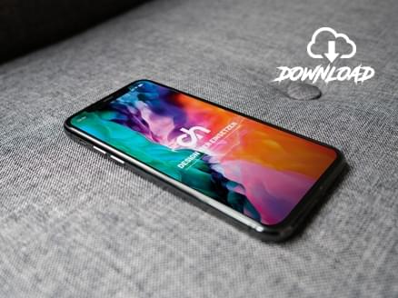 iPhone 11 schwarz Photoshop PSD Mockup kostenloser Download