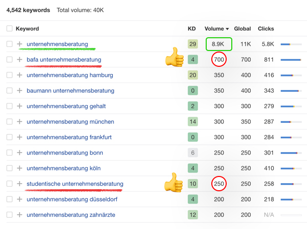 Google SEO für Internetseiten